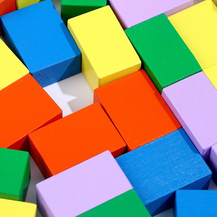 Конструктор деревянный &laquo;Строительный набор. Радужный&raquo;