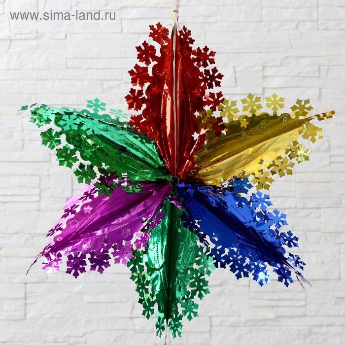 Шар фольгированный "Маленькие снежинки" 52х52 см