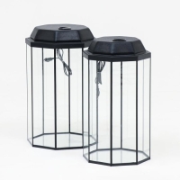 Комплект аквариумов "Матрёшка" с крышками, восьмигранные, 24 литра, 32 литра Комплект аквариумов "Матрёшка" с крышками, восьмигранные, 24 литра, 32 литра