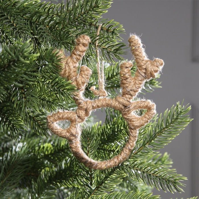 Светодиодная фигура &laquo;Олень&raquo; 14х11х1 см, 20 LED, батарейки AG13x3 (в комплекте), свечение теплое белое