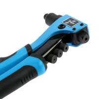 Заклепочник ТУНДРА, 210 мм, 2К рукоятки, заклепки 2.4 - 3.2 - 4 - 4.8 мм Заклепочник ТУНДРА, 210 мм, 2К рукоятки, заклепки 2.4 - 3.2 - 4 - 4.8 мм