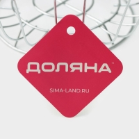 Фруктовница Доляна, 23&times;23&times;11 см, хром