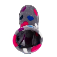 Тапочки женские, цвет серый сердечки, размер 35 Тапочки женские, цвет серый сердечки, размер 35