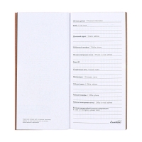 Еженедельник датированный 2025 года, 80х165 мм, 64 листа ESCALADA, мягкая обложка из искусственной кожи, блинтовое тиснение, блок 70 г/м&sup2;, бежевый