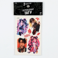 Переводные татуировки &laquo;Аниме&raquo;, 2 листа, тату &mdash; 15 шт.