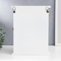 Ключница дерево 6 крючков "Два сердца и рогожка" 26х19х5,8 см Ключница дерево 6 крючков "Два сердца и рогожка" 26х19х5,8 см