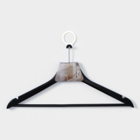 Плечики - вешалка с перекладиной LaDо́m Bois, антивандальные, широкие плечики, деревянные сорт А, 44,5&times;1,2&times;21,5 см,