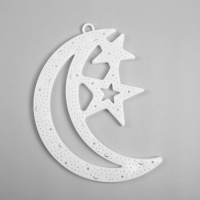 Светодиодная фигура &laquo;Месяц&raquo; 30 &times; 40 см, пластик, 220 В, свечение мульти (RG/RB)