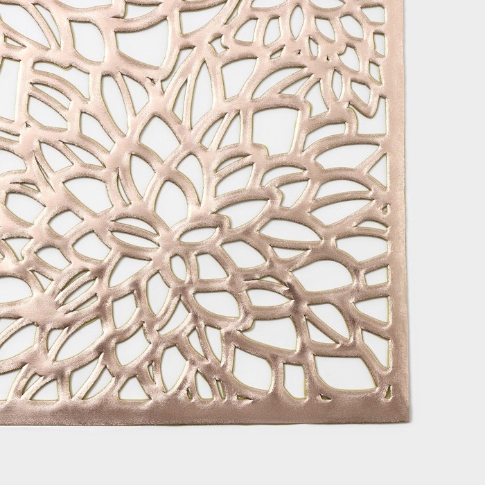 Салфетки сервировочные на стол Доляна &laquo;Астра&raquo;, 45&times;30 см, 4 шт, цвет золото