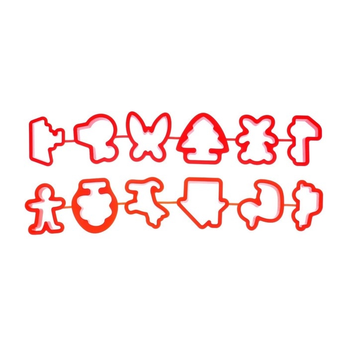 Формочки для лепки, 12 штук