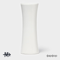 Ваза для цветов фарфоровая Magistro &laquo;Бланш&raquo;, 7,7&times;18,5 см, цвет белый