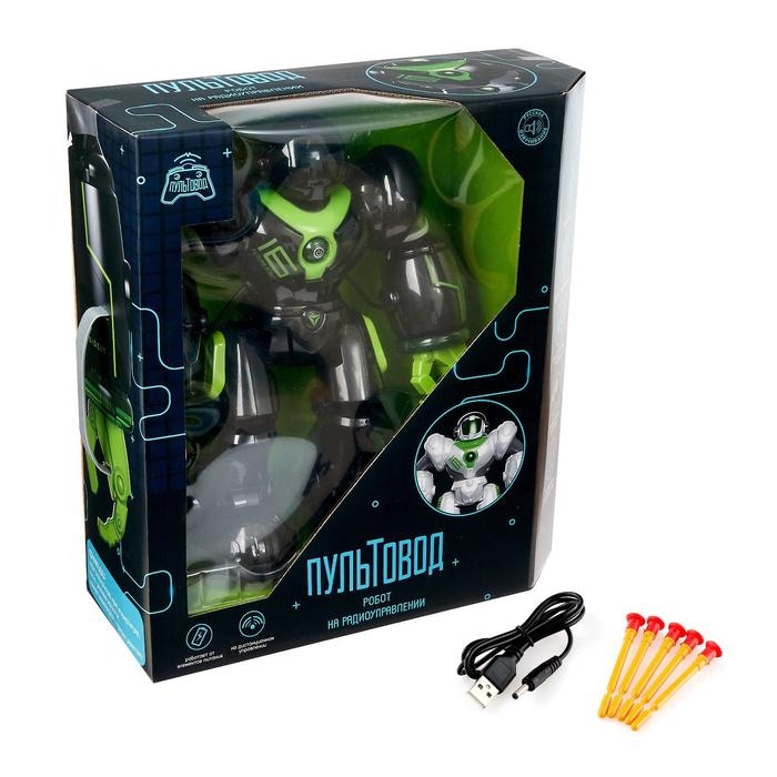 Робот радиоуправляемый &laquo;Патрульный&raquo;, световые эффекты, русское озвучивание, цвет чёрный