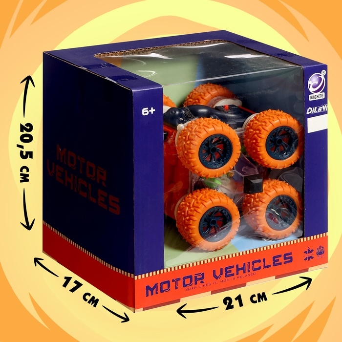 Машина-перевёртыш «Трюкач», радиоуправление, цвет оранжевый Машина-перевёртыш «Трюкач», радиоуправление, цвет оранжевый