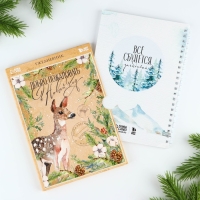 Новый год. Ежедневник в подарочной коробке &laquo;Добро пожаловать в Новый год&raquo;