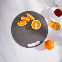 Доска разделочная круглая &laquo;Эко&raquo;, d=31 см, цвет серый