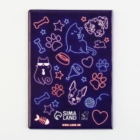 Обложка на ветеринарный паспорт универсальный &laquo;Неон&raquo;, ПВХ