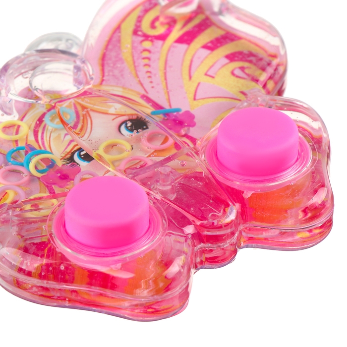 Водная игра с колечками &laquo;Бабочка&raquo;, цвет розовый