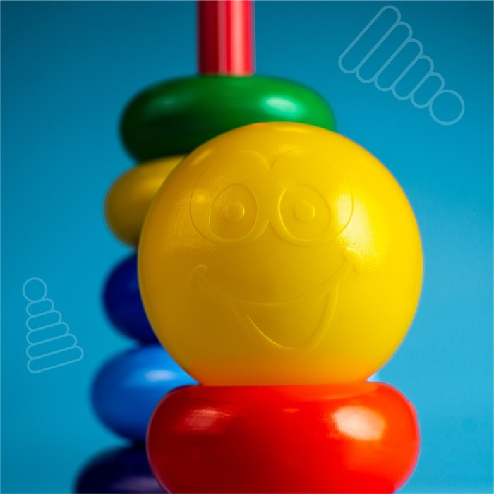 Пирамидка, 7 колец с шаром Пирамидка, 7 колец с шаром