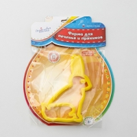 Форма для печенья «Зайчик», вырубка, штамп, цвет МИКС Форма для печенья «Зайчик», вырубка, штамп, цвет МИКС