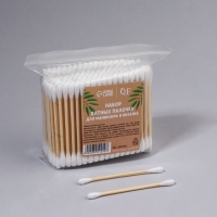 Ватные палочки на деревянной основе, биоразлагаемые, 7 см, 200 шт