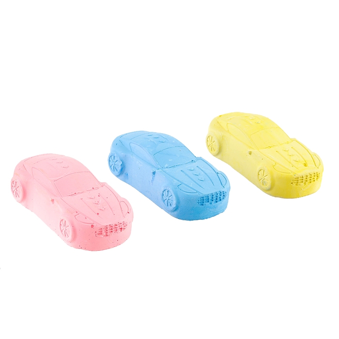 Мелки цветные для рисования на асфальте «Машинка», 3 шт Мелки цветные для рисования на асфальте «Машинка», 3 шт