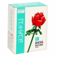 Конструктор Цветы &laquo;Красная роза&raquo;, 112 деталей