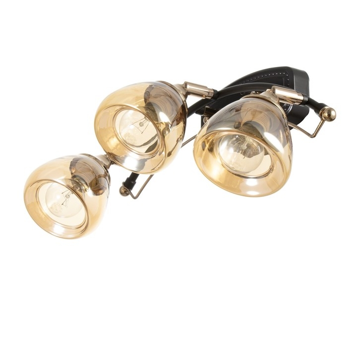 Бра "Солара" 3х14 40Вт черный 47х20х21,5см