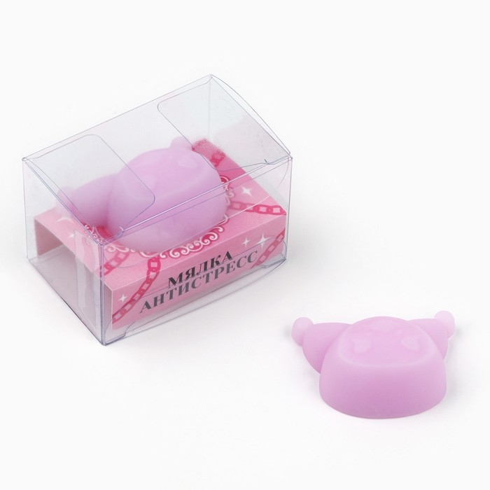 Мялка антистресс &laquo;Мяк жмяк&raquo;, фиолетовая, 4,4 х 3,5 см