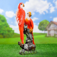Садовая фигура "Попугаи средние" 15х32х50см