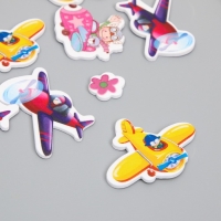 Декор для творчества EVA "Авиация" набор 12 шт 10х13 см