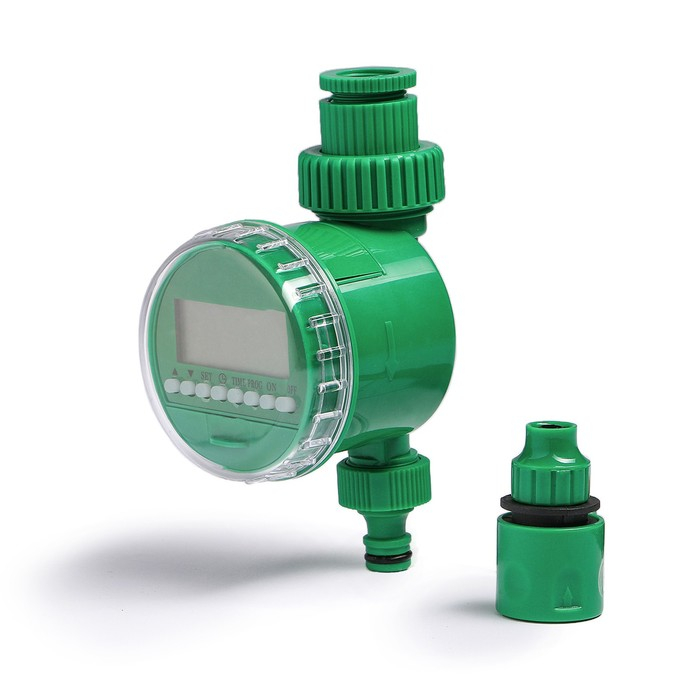 Таймер для полива, программируемый на 30 суток, пластик, Greengo Таймер для полива, программируемый на 30 суток, пластик, Greengo