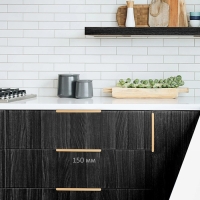 Ручка CAPPIO RT001AU, L=150,м/о 128, цвет сатиновое золото