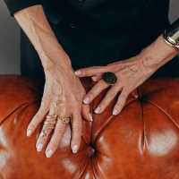 Кольцо &laquo;Мятые линии&raquo; минимал, цвет золото, безразмерное