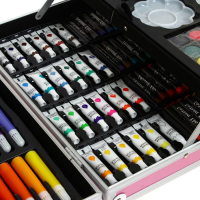 Набор для рисования, складной, в чемоданчике розовый Набор для рисования, складной, в чемоданчике розовый