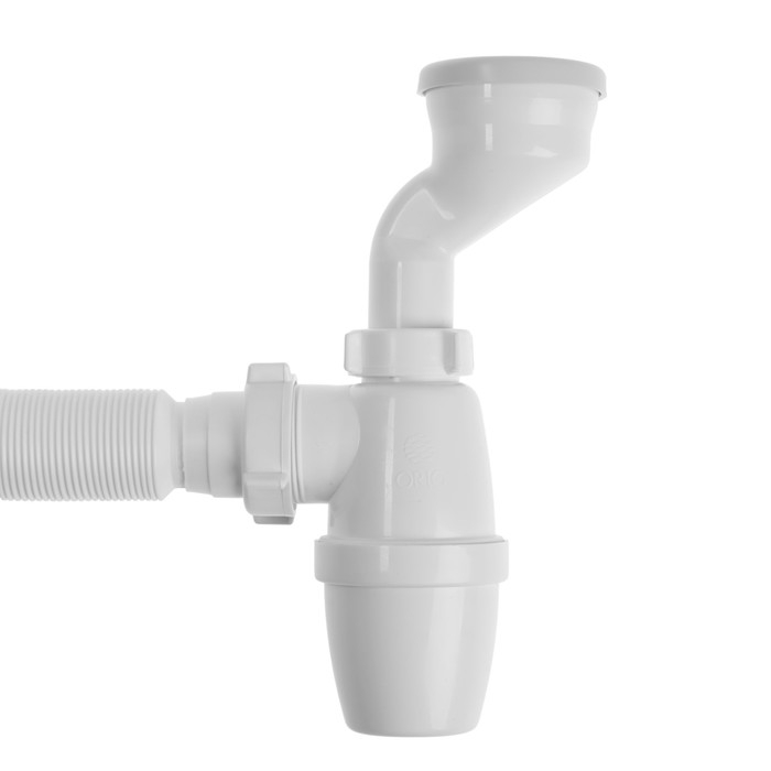 Сифон для писсуара ORIO Р-31009, 1 1/4" х 40 мм, с манжетой d=40/46 мм, с гофрой 40х40/50 мм