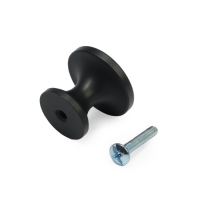 Ручка-кнопка CAPPIO RK148, d=30 мм, цвет черный, 8 шт. Ручка-кнопка CAPPIO RK148, d=30 мм, цвет черный, 8 шт.