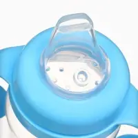 Поильник-непроливайка с носиком, 270 мл, Синий трактор