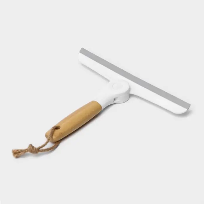 Водосгон Meli, с поворотным сгоном TRP, бамбуковая ручка, 24&times;20 см