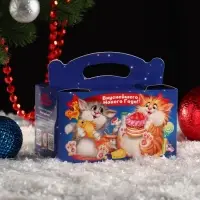 Подарочная новогодняя коробка &laquo;Пир&raquo;, 15&times;8.4&times;8.3 см