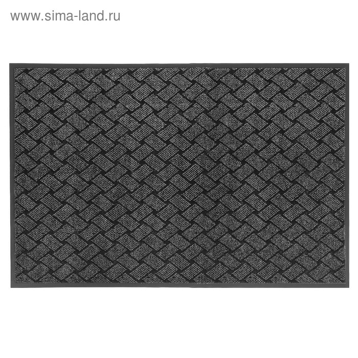 Коврик придверный влаговпитывающий &laquo;Крафт&raquo;, 80&times;120 см, цвет серый