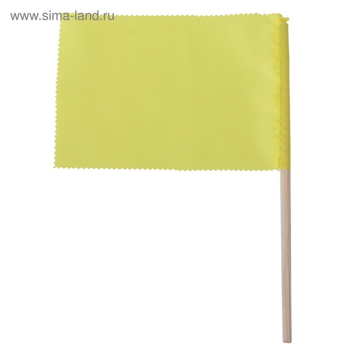 Флажок, длина 20 см, 10&times;15 см, жёлтый