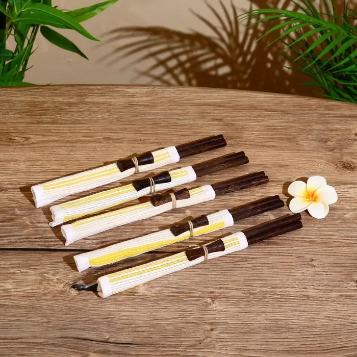 Палочки китайские "Сирень" 5 пар 25х10х2 см кокос, МИКС