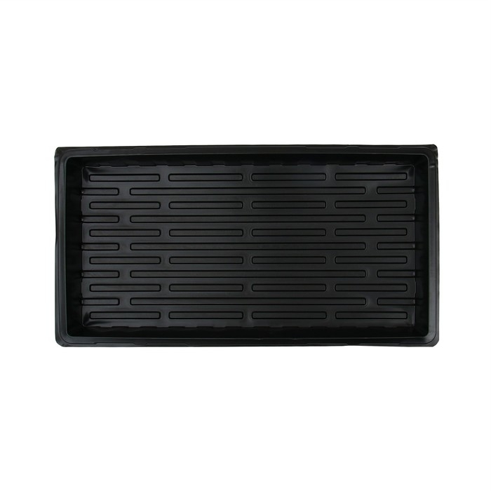 Поддон для рассады, 55 × 30 × 5,6 см, пластик, чёрный, Greengo Поддон для рассады, 55 × 30 × 5,6 см, пластик, чёрный, Greengo