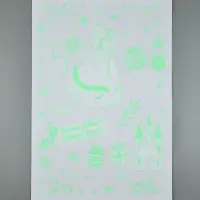 Виниловые наклейки &laquo;Новогодние&raquo;, со светящимся слоем, 35 &times; 50 см, 2 листа