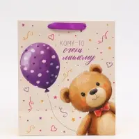 Пакет ламинированный &laquo;Мишка&raquo;, ML 23 &times; 27 &times; 11,5 см