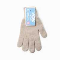 Перчатки женские, цвет бежевый, размер 18 Перчатки женские, цвет бежевый, размер 18