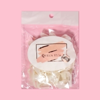 Палитра для лаков на баночку &laquo;Ноготки&raquo;, d - 2 см, 50 шт, форма мягкий квадрат, цвет слоновая кость