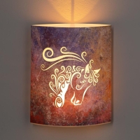 Светодиодная фигура &laquo;Лошадь&raquo; 13 &times; 16 &times; 5 см, картон, батарейка ААх2 (не в комплекте), свечение тёплое белое