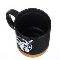 Кружка керамическая с пробковым дном Дорого внимание &laquo;Всегда есть место подвигам&raquo;, 400 мл