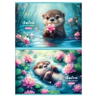 Альбом для рисования А4, 24 листа, на гребне «В кувшинках», блок офсет 100 г/м², МИКС Альбом для рисования А4, 24 листа, на гребне «В кувшинках», блок офсет 100 г/м², МИКС